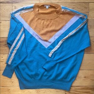 Colorful Current Air Mixed Media Sweater